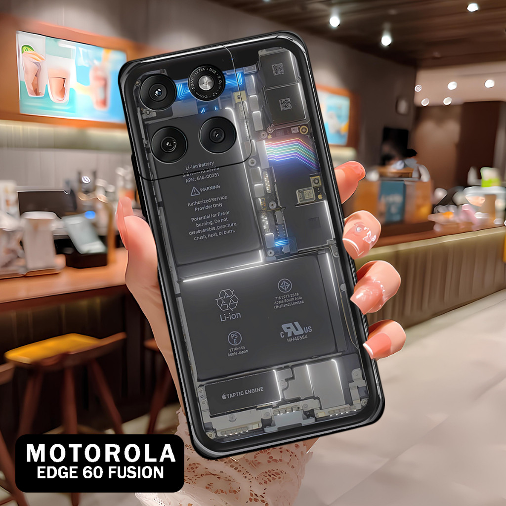 ( BT 8 ) Softcase Silikon hp Motorola Edge 60 Fusion l full karet lentur Untuk  Camera l Silicone l 