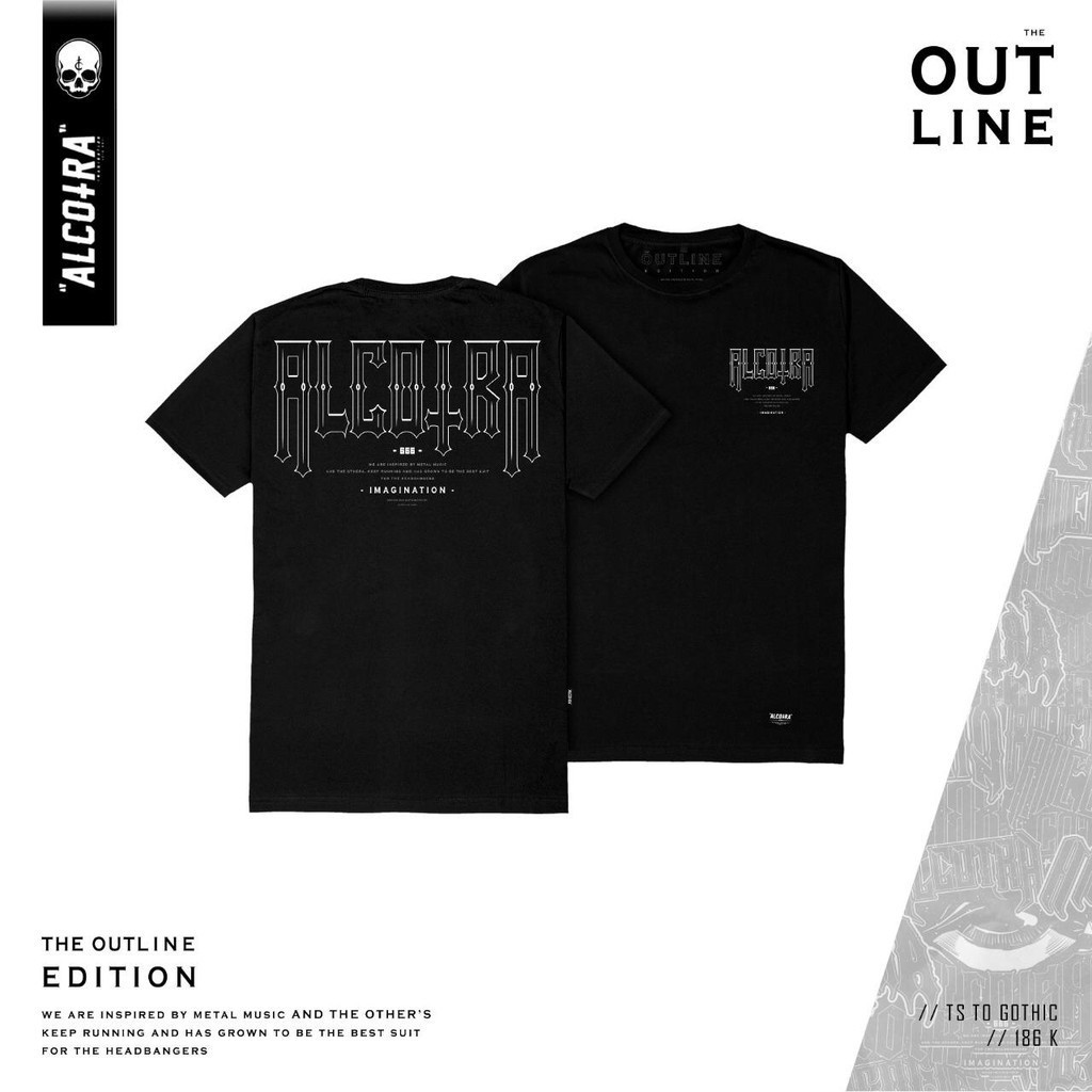 TS TO GOTHIC // T-SHIRT THE OUTLINE GOTHIC // KAOS ALCOTRA