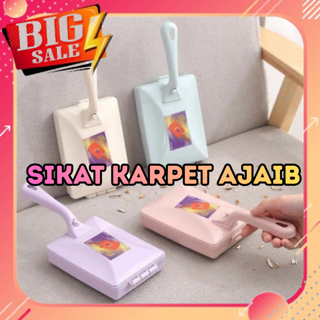 Cod Sikat Karpet Pembersih Permadani 3 In 1 Sikat Kasur Dan Sofa Kain Sapu Karpet Permadani