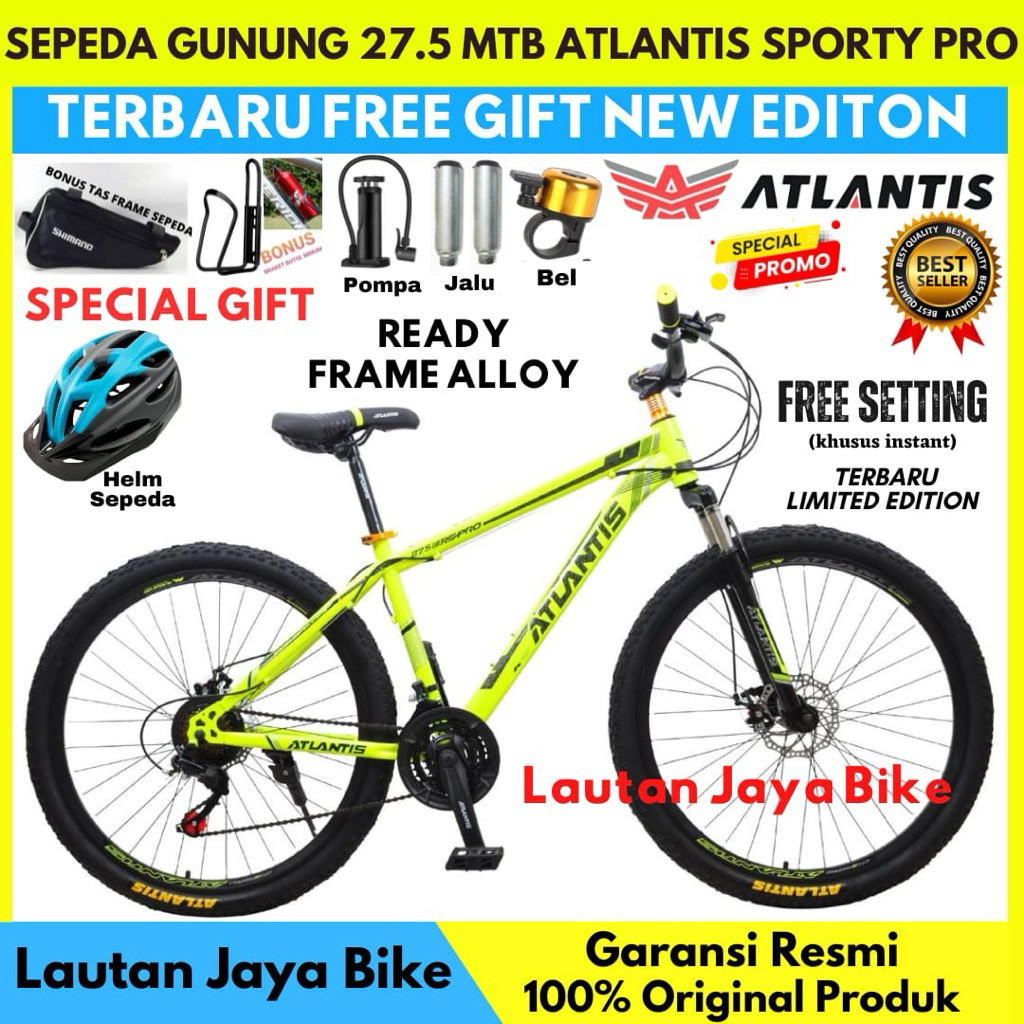 Sepeda Gunung 27.5 MTB ATLANTIS 730 REM CAKRAM NEW