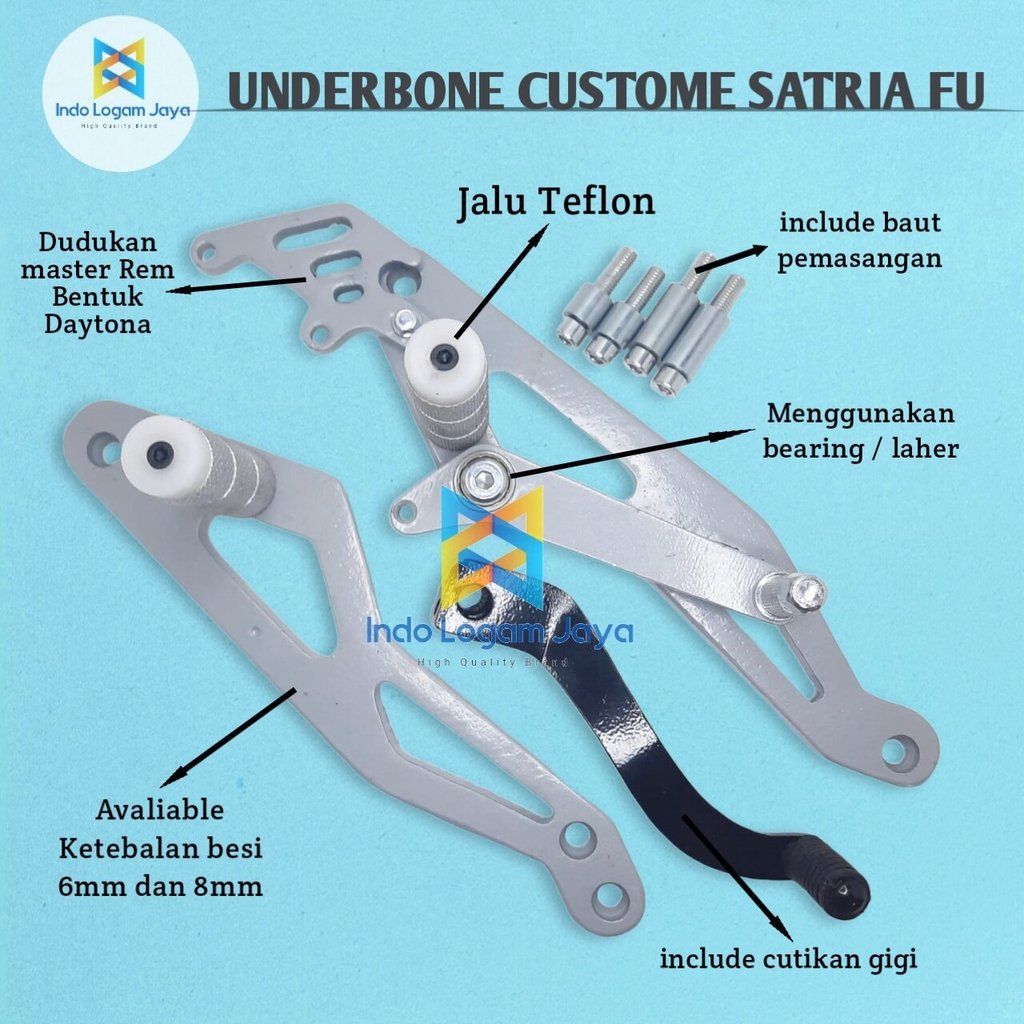 BIG SALE!!! Underbon satria fu / Underbone ub custome suzuki satria fu / Ub plat satria fu 150 karbu