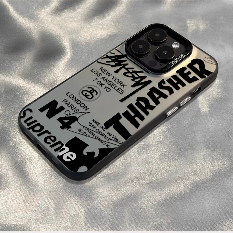Letter trendy brand untuk case oppo A1 A1K A1X A2X A3S A5 A5X A5S A7 A7X A9 A11S A12S A15 A15S A16 A