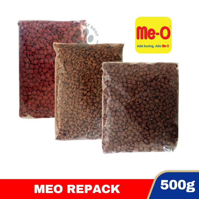 MEO CAT FOOD REPACK 500GR | PAKAN KERING KUCING TERMURAH