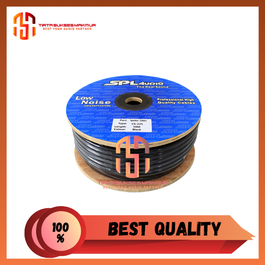 KABEL SPEAKER SPL AUDIO 225 BIRU HITAM PER 30M
