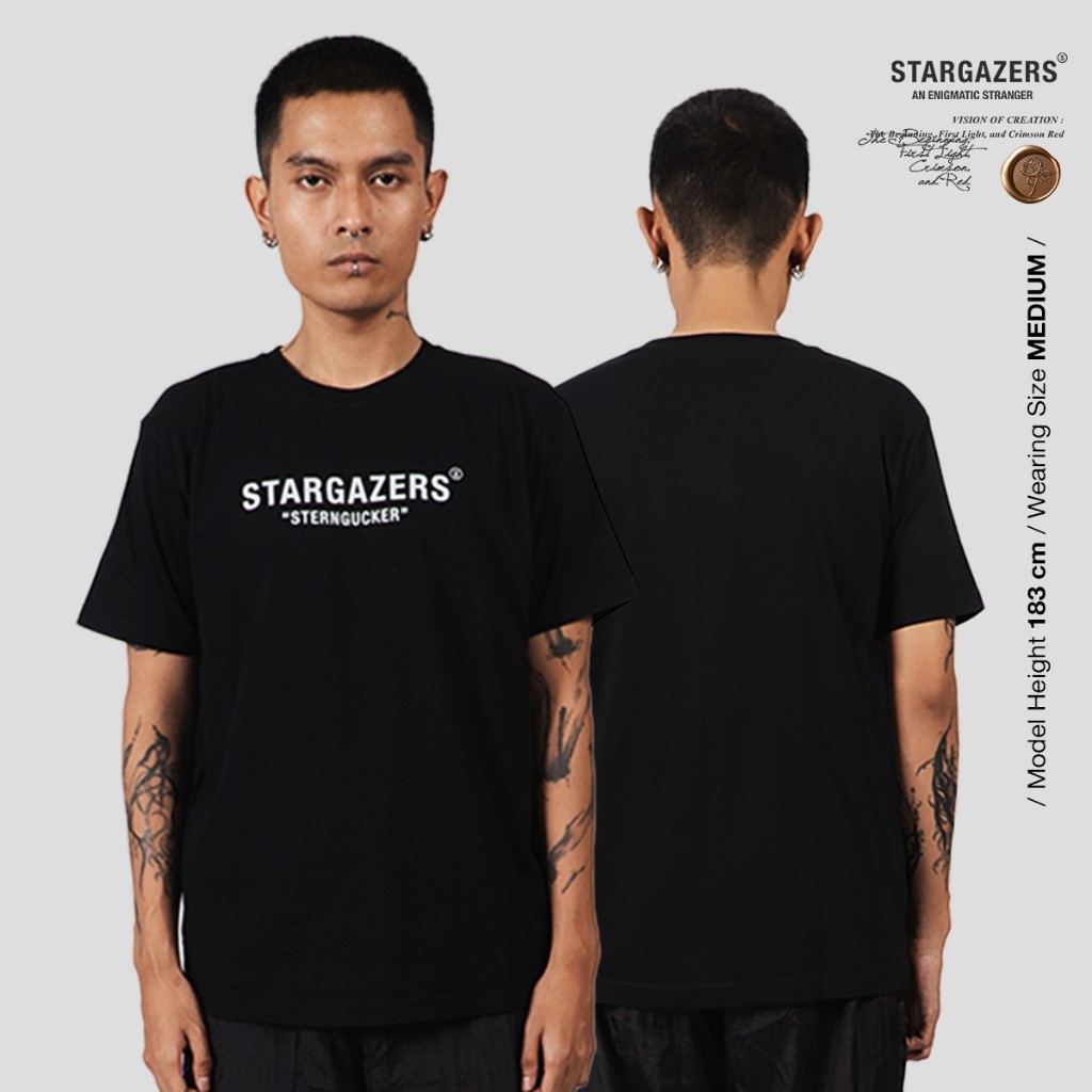 (COD) Stargazers 30s Tshirt Stargazers Logo Black