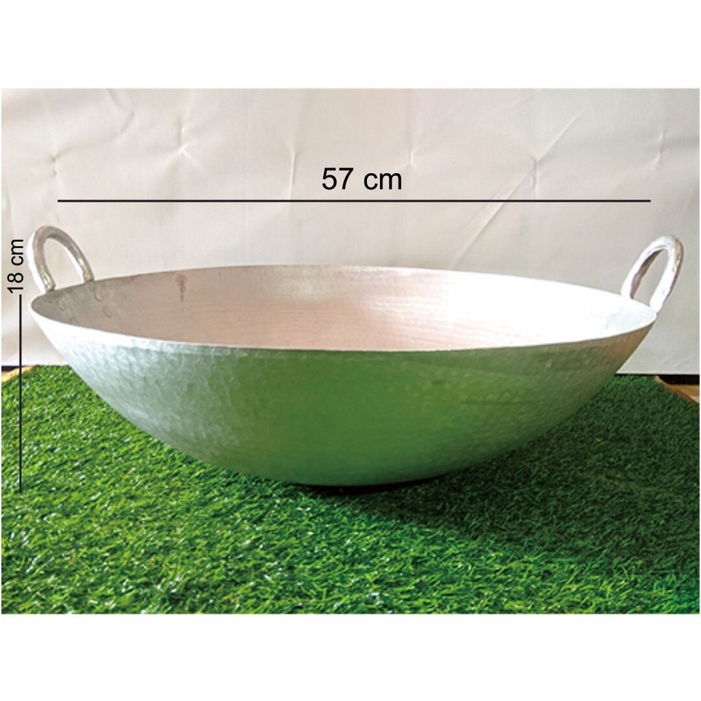 [DARA DAPUR] Wajan besar 60 cm Tebal alumunium garut | Wajan Besar Kuali Besar Anti Lengket