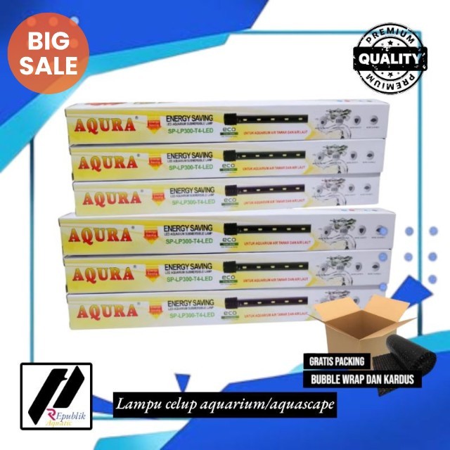 Lampu celup aquarium biru putih 30cm, 50cm,  /lampu led celup aquarium aquascape / lampu celup aquar