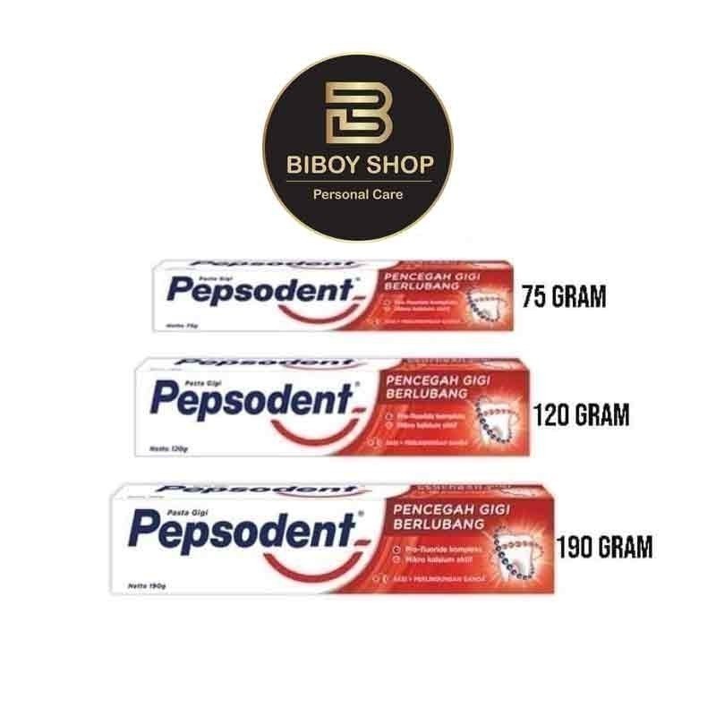 PEPSODENT PASTA GIGI 75gram, 120gram, 190gram - PASTA GIGI PEPSODENT 75 GRAM 120 GRAM 190 GRAM - ODO