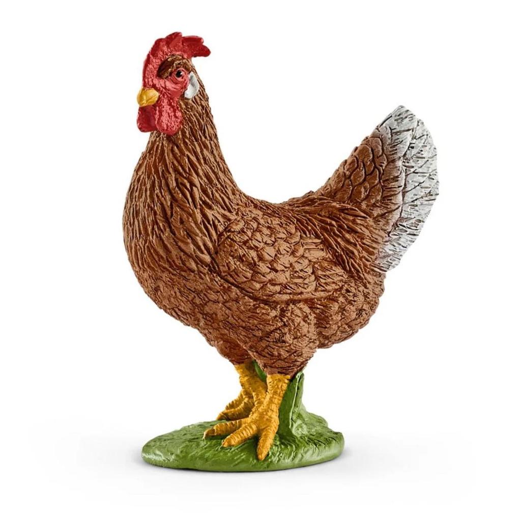 Hen 13826 Induk Ayam Betina Chicken Schleich Mainan Anak Animal Toy Figure Binatang Miniature Edukas
