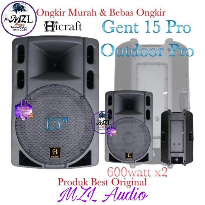 Speaker Sound 15 inch Pasif Pro outdoor Hicraft Gent 15 Original 2 Pc