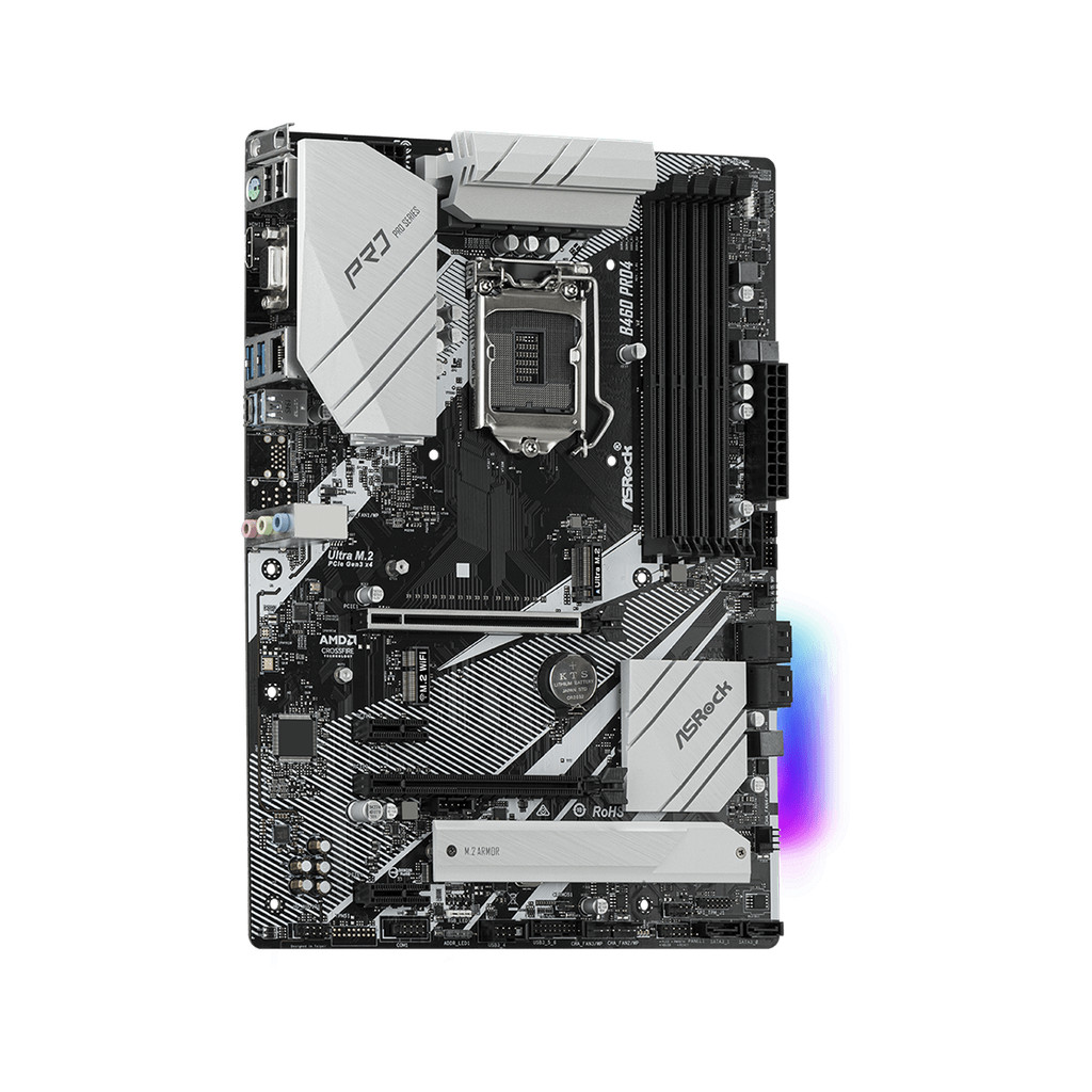 ASROCK B460 PRO4 Motherboard Support B460 Socket 1200 i510400 i510600K i710700 i310100 11700 i910900