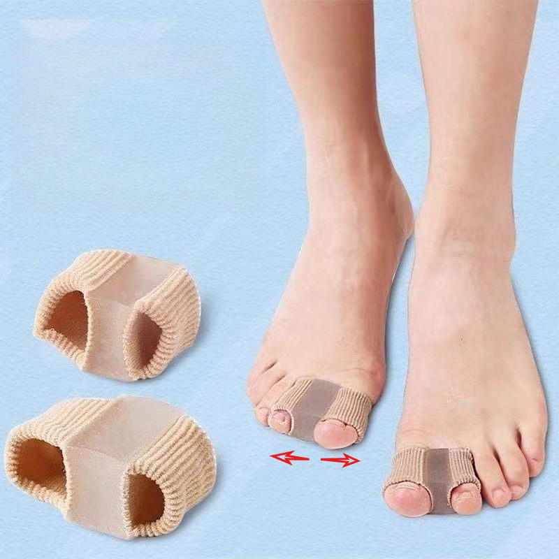 2 Pcs Pemisah Jari Kaki Anti Bunion Toe Separator Corrector Bunion Bahan Lembut Pelindung Jari Kaki 
