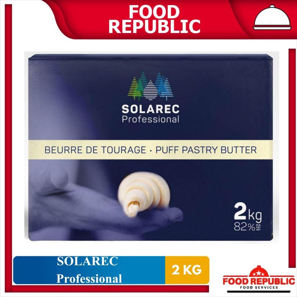 Solarec Professional Butter Sheet Premium Butter Croissant Puff Pastry 2Kg