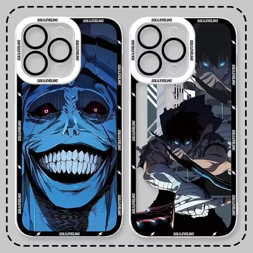 SOFTCASE BENING CLEAR CASE UNTUK TECNO POVA 5 POVA 4 SPARK 10 PRO SPARK 7 MOTIF ANIME LEVELING