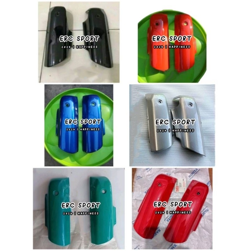 TUTUP SKOK depan tutup skok shogun 110 slebor depan suzuki shogun new shogun 110r warna hitam