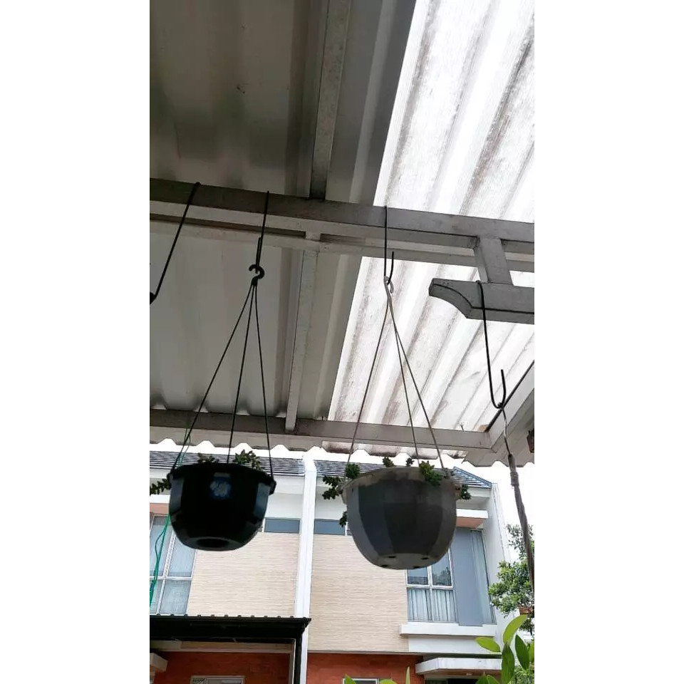 Hook Pengait Gantungan Besi S Serbaguna Besar Hitam 50cm