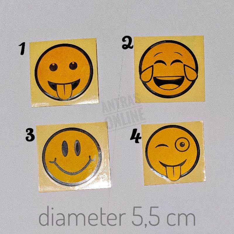 cutting sticker emoji - stiker cuting motor helm mobil