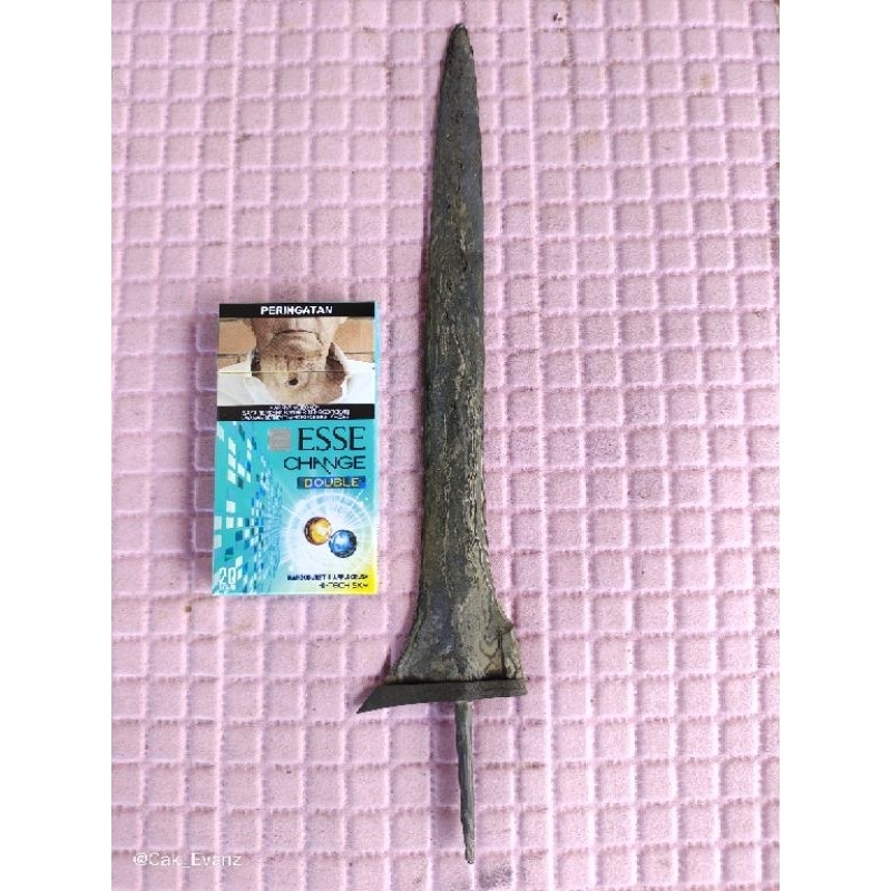 Keris Patrem Brojol Pamor Ngulit 25cm