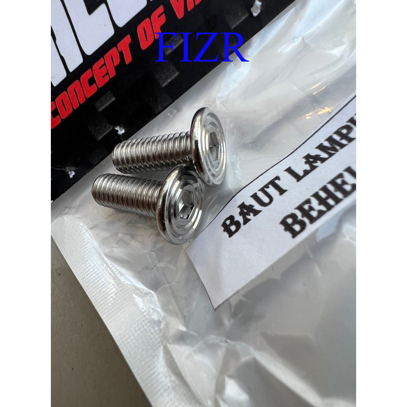baut lampu sabit atau lampu behel begel belakang f1zr f1z R custom asli stenlis anti karat