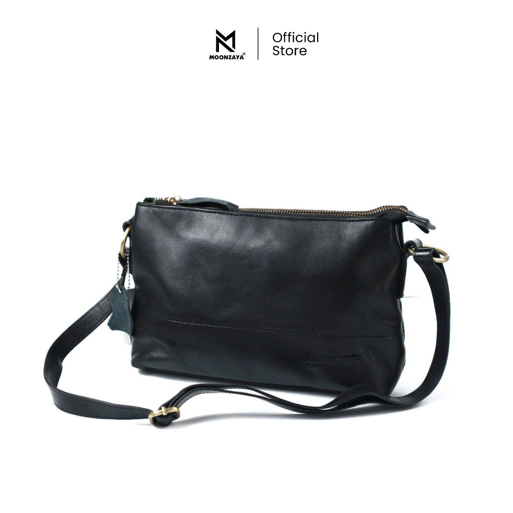 MOONZAYA - Tas Jasmine Moonzaya Leather Tas Selempang Wanita Tas Sling Bag Tas Kulit Asli