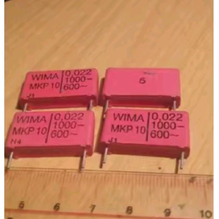 MKP10 0.022uf 0.022 22 nf 22 n 22nf 22n 600v 1000v 600/1000v Wima BEST