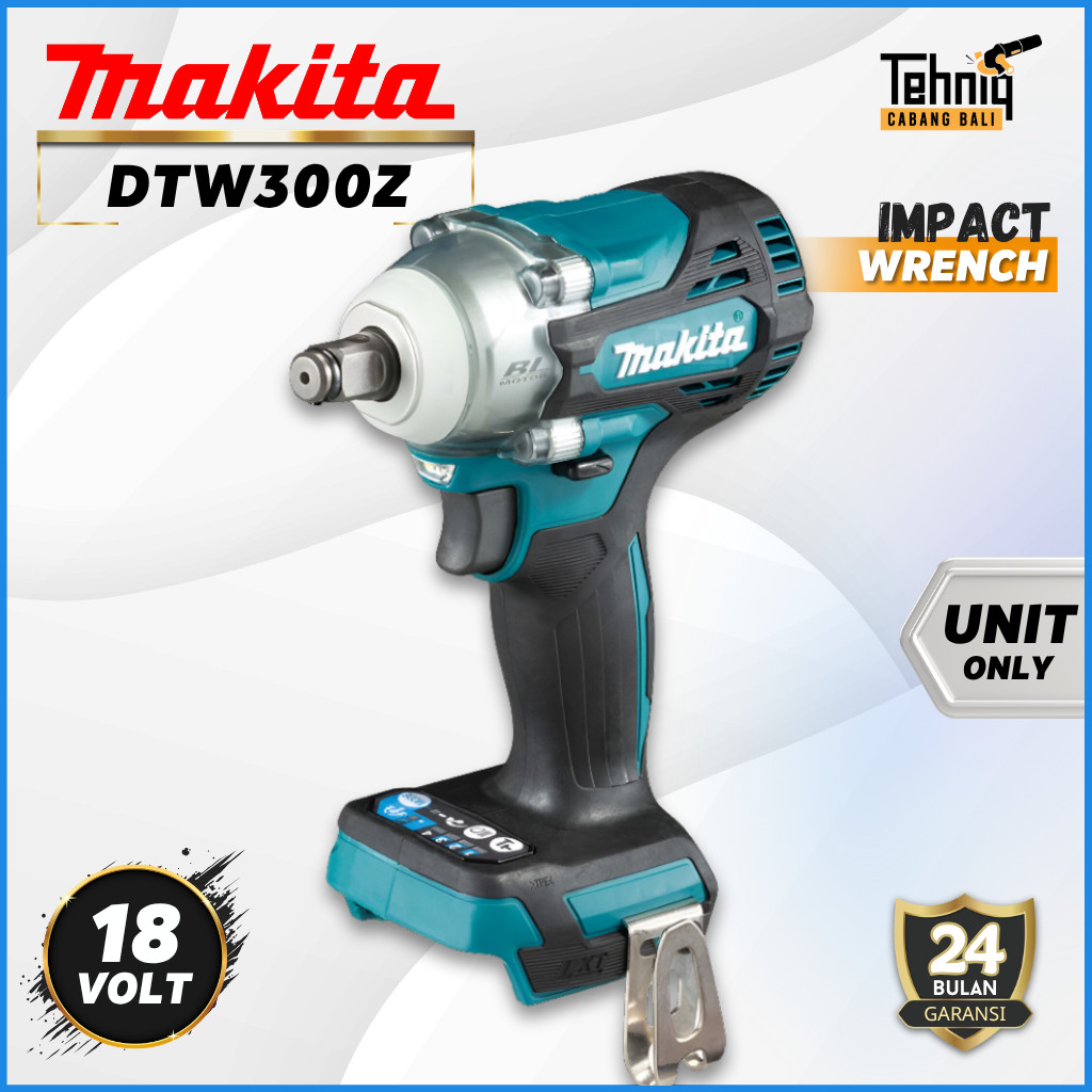 MAKITA DTW300Z Mesin Pembuka Baut Cordless 18V – Brushless Motor