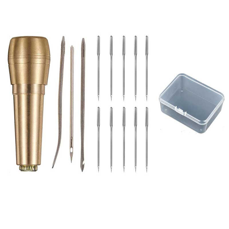15pcs Kotak-jarum Sol Sepatu/alat Sol Sepatu Lengkap/jarum Jahit Sepatu/alat Jahit Sepatu Lengkap/al