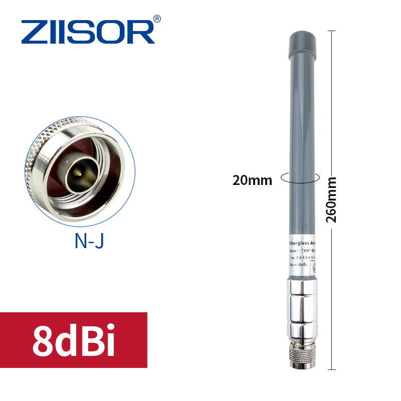 Outdoor 2.4GHz 5.8GHz Wifi Antenna Dual Band N Male Fiberglass 5G Antennas Wifi Extender for Hotspot