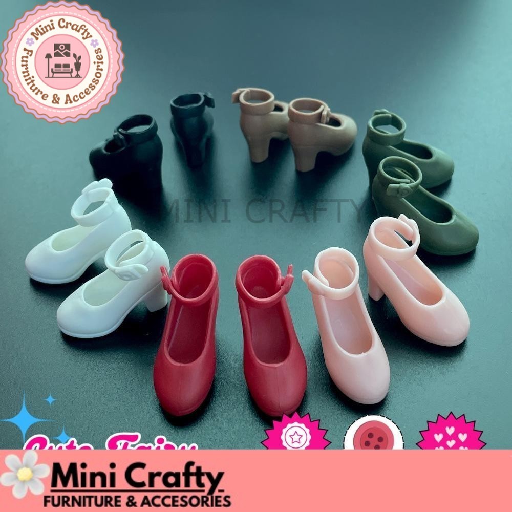 Sepatu hak tinggi High heels Boneka Blythe Licca Momoko doll shoes BJD Doll 30cm Aksesoris Boneka DI