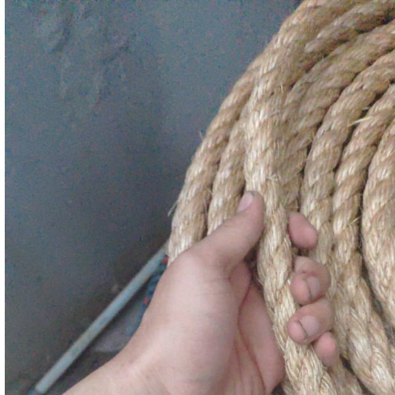 1 Meter Tali Tambang 16mm Dadung Goni Manila Tampar Kapal Besar Tarik Ikat Kuat Coklat