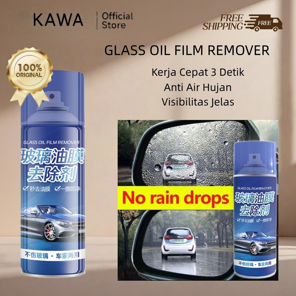 KAWA 300ML PEMBERSIH JAMUR KACA MOBIL CAIRAN OBAT PENGHILANG KERAK ANTI JAMUR BODY KACA MOTOR HP GLA