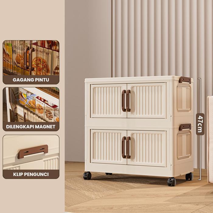 TP Angola Kotak Penyimpanan Angola Box Lipat Organizer Kontainer untuk Mainan, Tas Kecil, dan Snack 