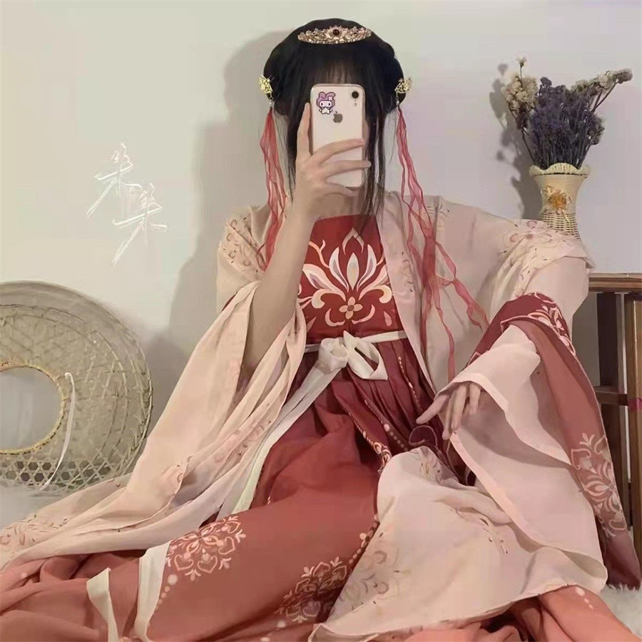 Hanfu (Tang Dynasty) Hanfu Dress Cosplay inese Hanfu Fairy Dress inese Skirt Ancient inese Costume V