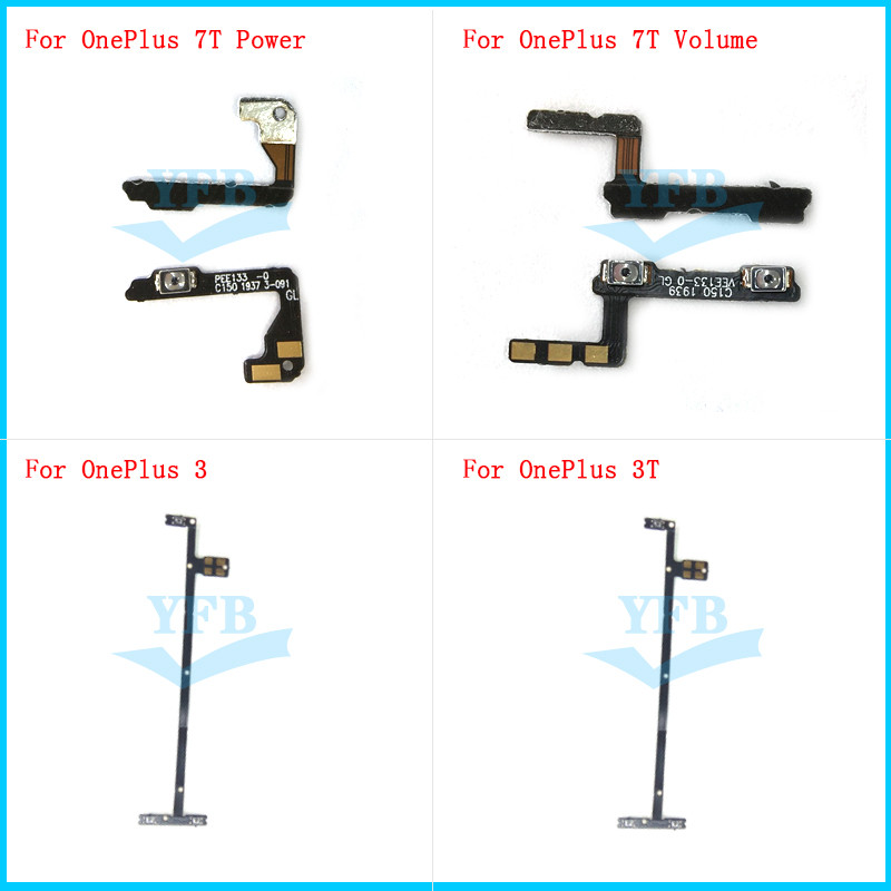 For Oneplus 3 3T A3003 7T Power On Off Volume Up Side Button Key Flex Cable
