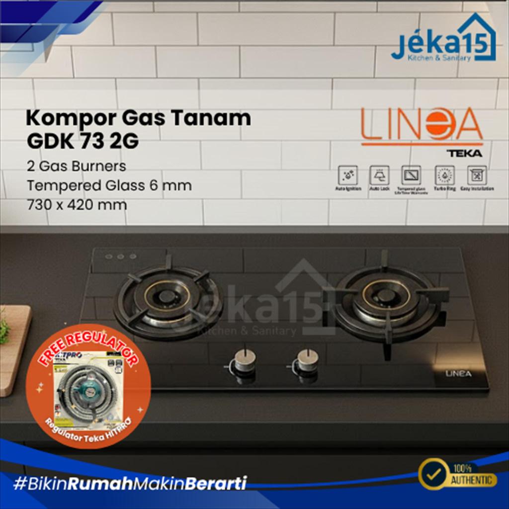 JEKA15 - TEKA Linea GDK 73 2G Kompor Gas Tanam 2 Tungku