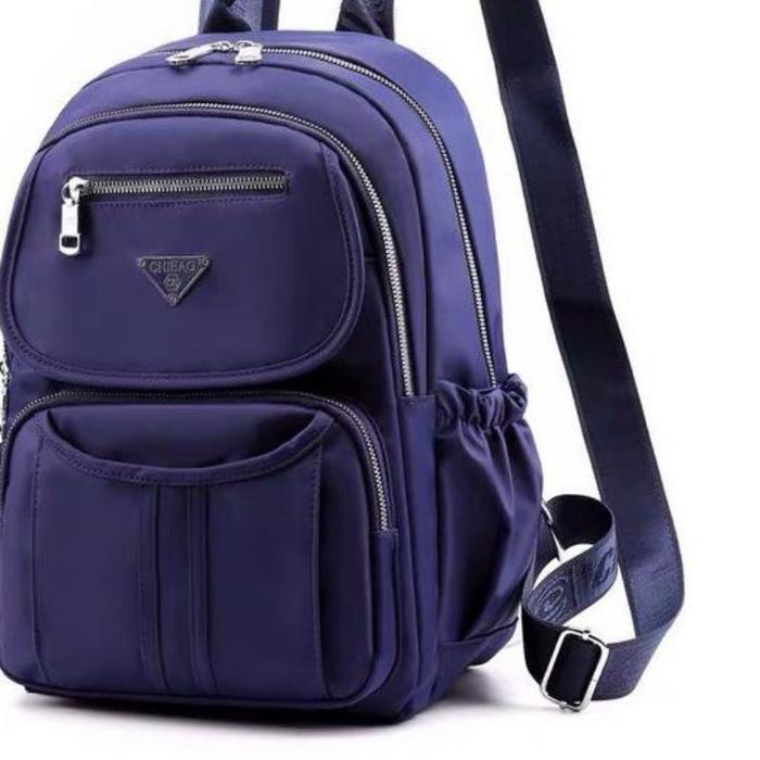 READY  Tas Ransel Laptop Chibao 0842 Wanita Sekolah - Biru, CB 0842 Ransel