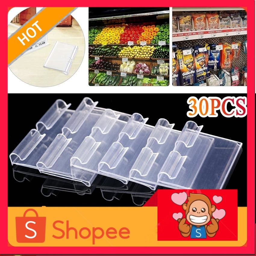 30Pcs/Set LABEL HARGA Mika - Price Tag Holder Akrilik 4×6 CM -  NAME TAG / LABEL HARGA AKRILIK / ACR