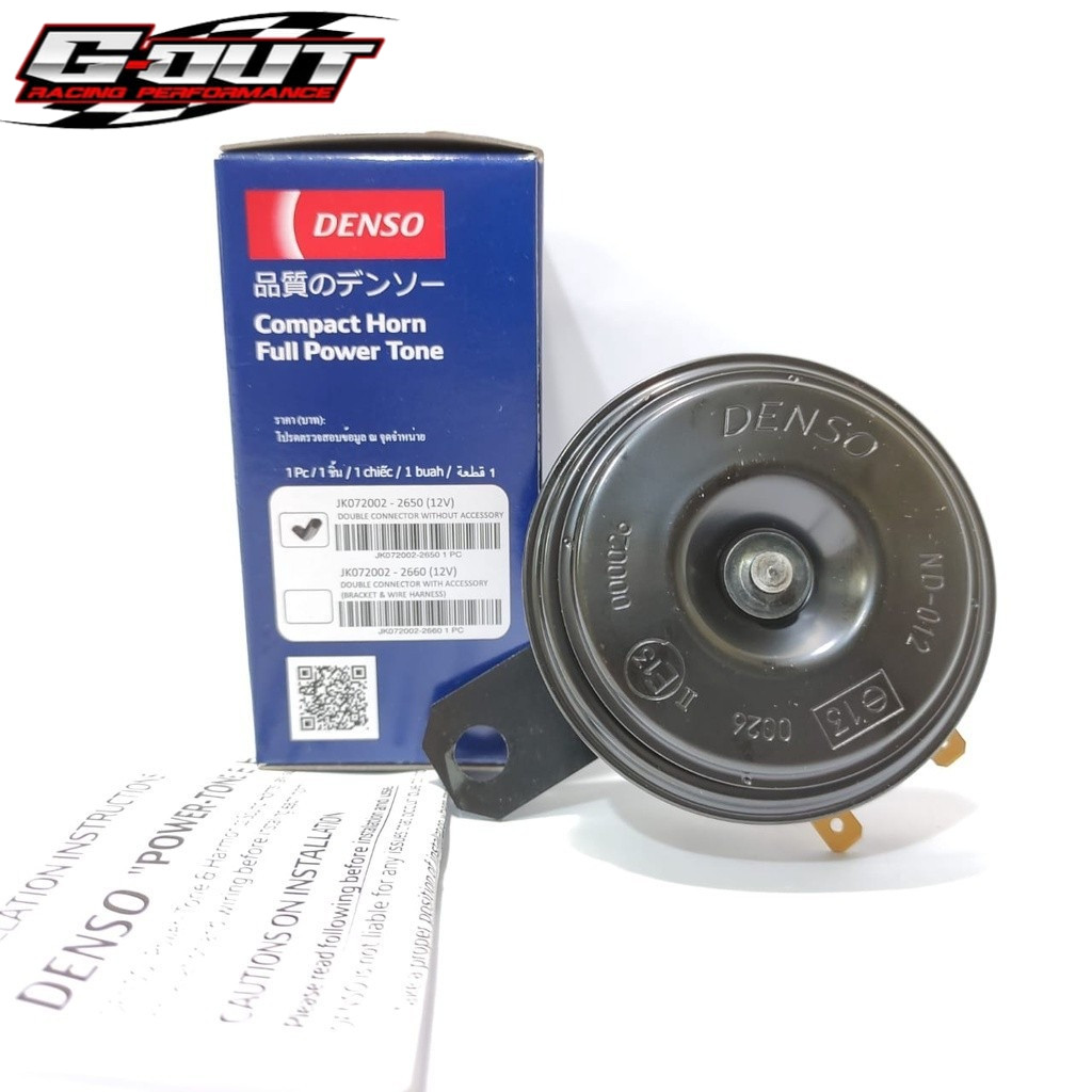 Klakson Denso Disc Satuan Suara Mobil Avanza 12 V Bisa Buat Motor & Mobil Merk Denso 100% Original K