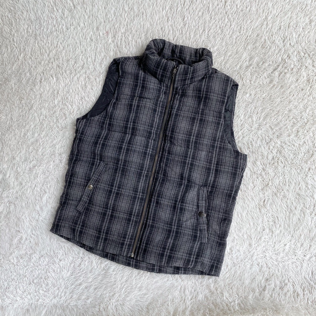 Uniqlo Wool Blend Outer Down Vest Rompi