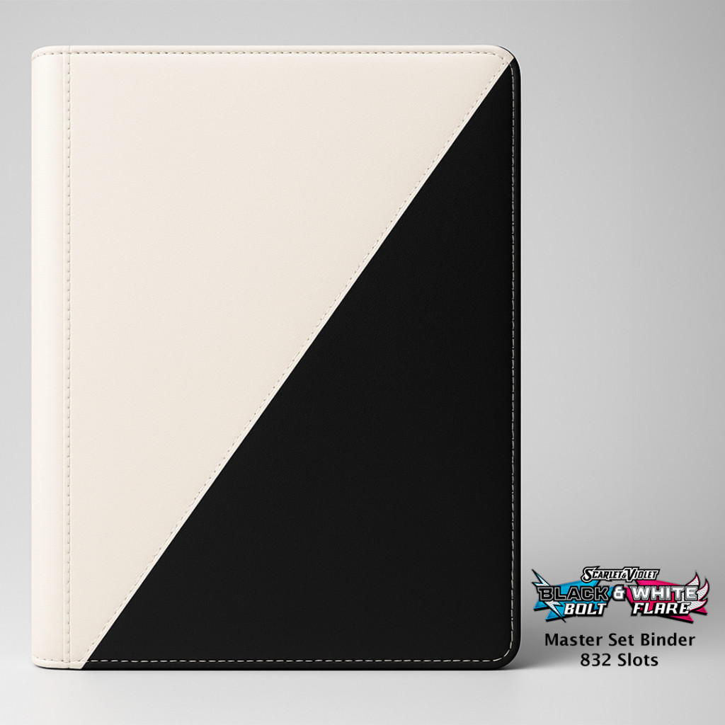 Discount Pokemon Black Bolt White Flare Limited Edition 16 Pocket Tcg Binder Card Album