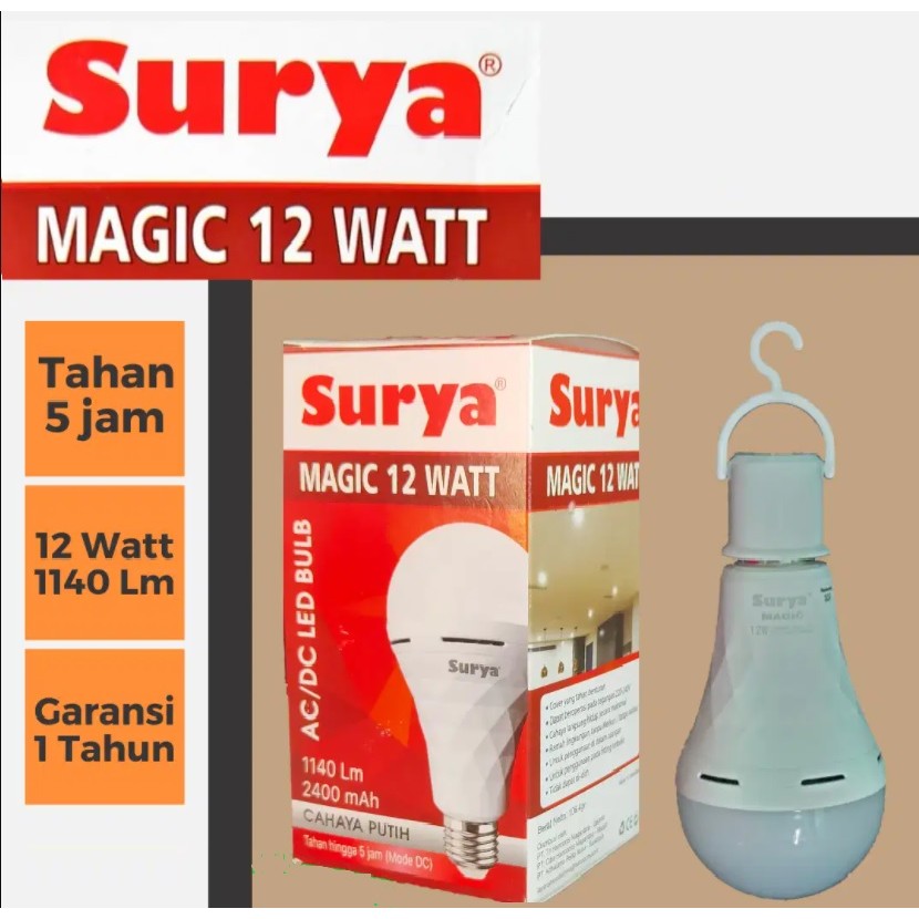 Lampu Emergency LED Surya Magic 12 Watt | Lampu Led Emergency Surya Magic I 12 Watt