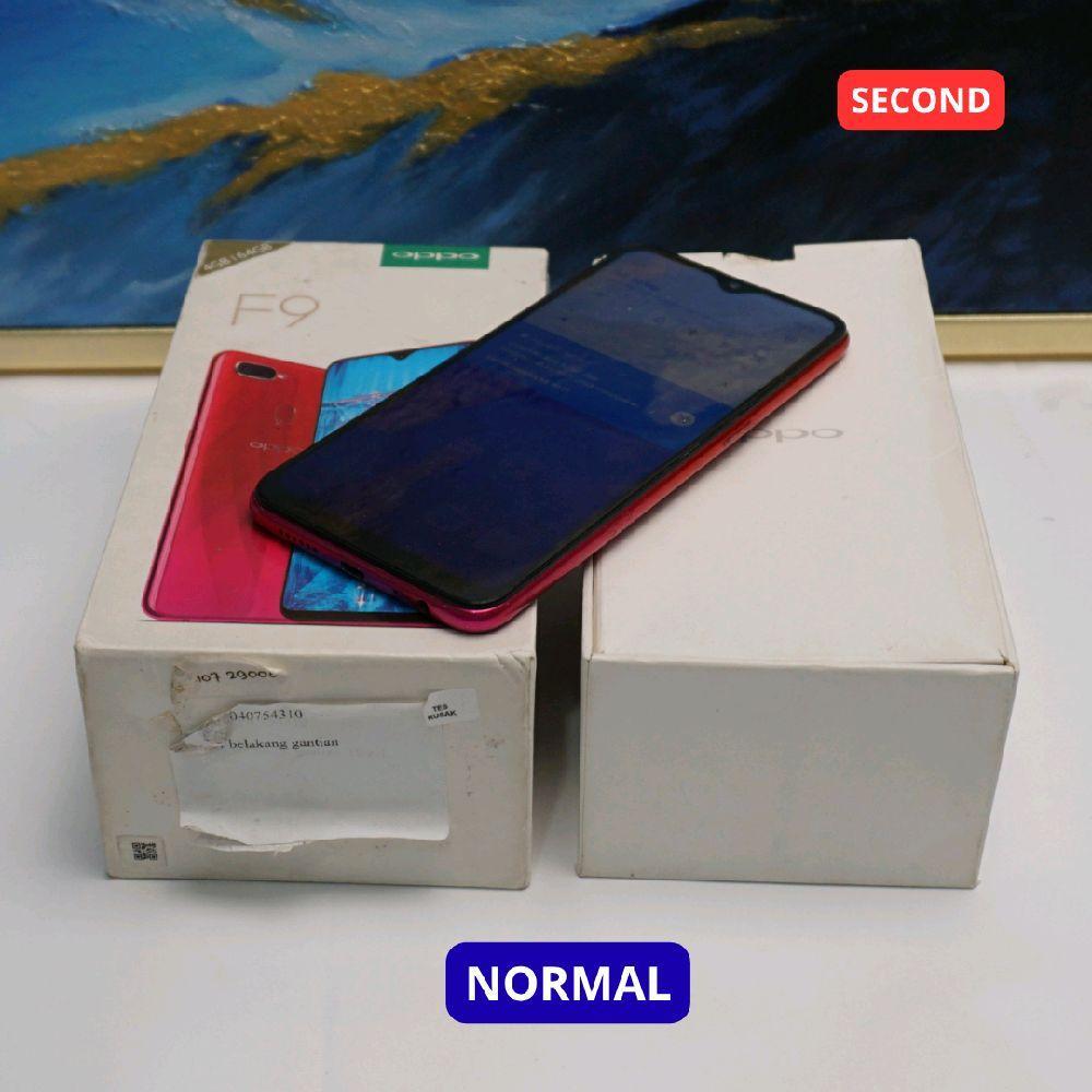 OPPO F9 4/64 GB HP SECOND ORIGINAL SINAR MUTIARA CELL