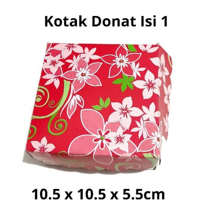 Kotak Donat Isi 1 – Box Donat Kemasan Kue