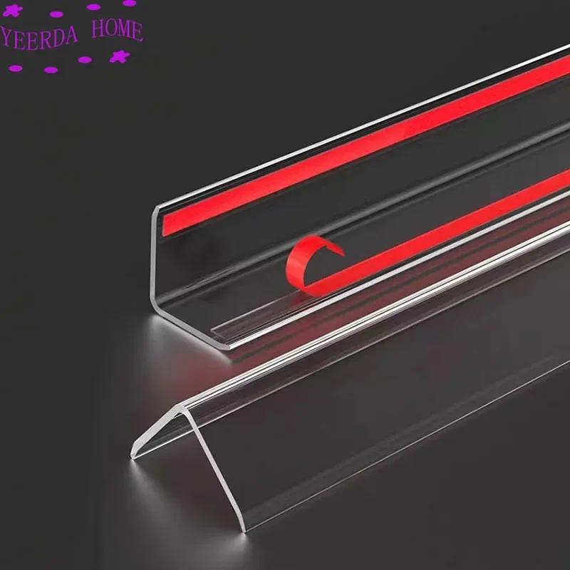 Lshaped Acrylic transparent corner protection strip Right Angle Plastic bar External corner anticoll