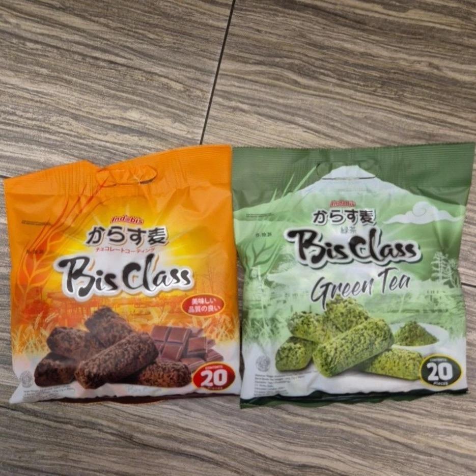 Indobis BisClass Snack Cereal Oat 140gr Rasa Coklat / Greentea