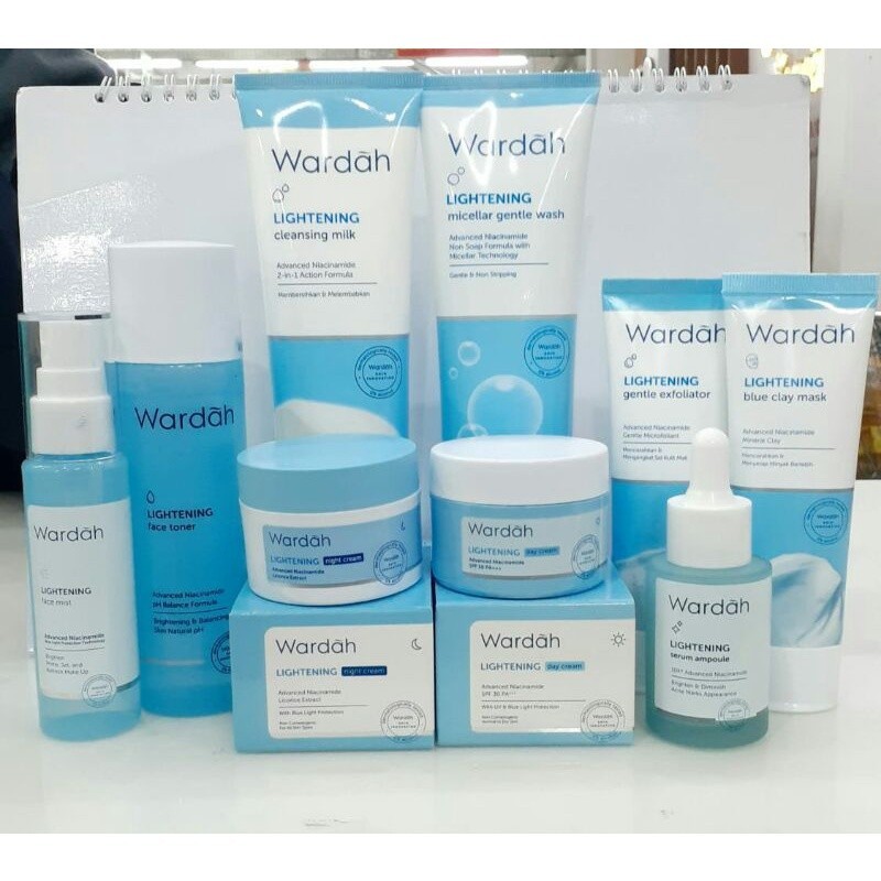 Wardah Lightening series Paket Lengkap Kulit Normal - Kering
