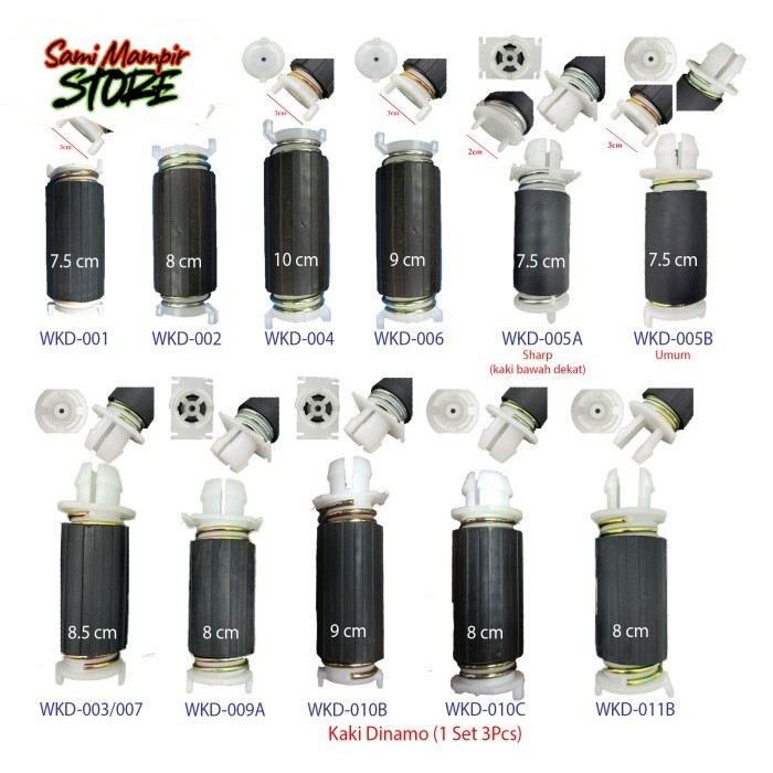 SMStore Per dudukan motor mesin cuci/Per kaki dinamo pengering mesin cuci