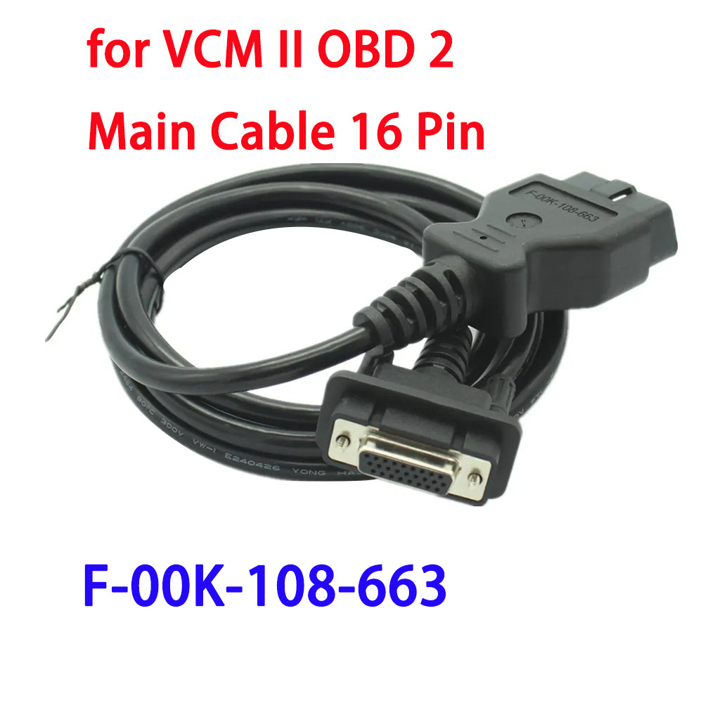 Car OBI VCM2 Main Cable 16 pin F-00K-108-663 VCM 2 OBD2 Wire agnostic tool Interface Cable only for 