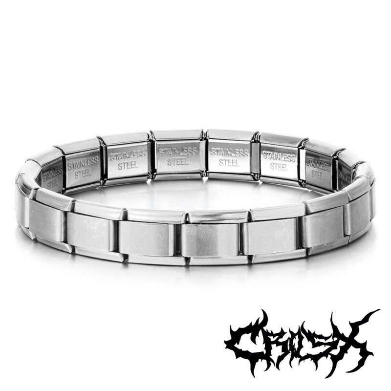 RBY - Gelang Rantai Jam Tangan Silver / Gelang Titanium