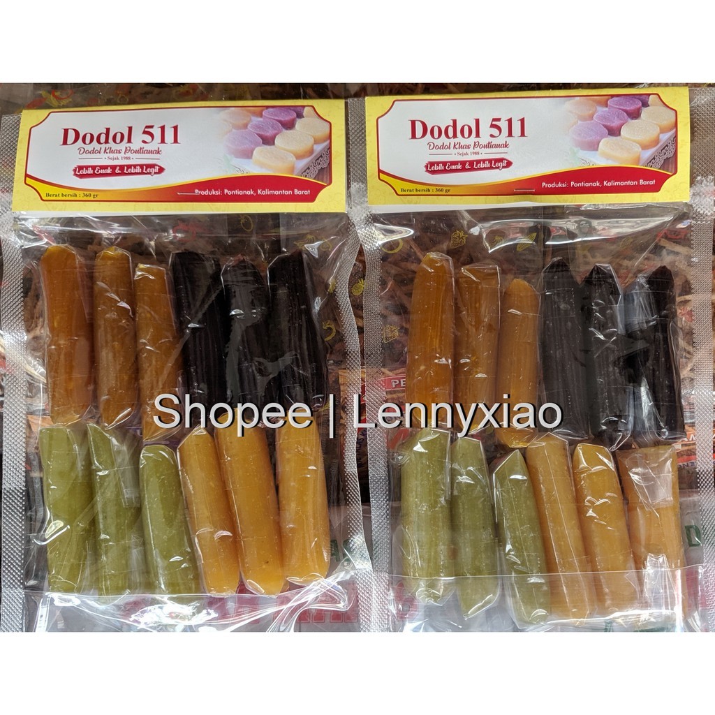 Dodol Buah Campur Kombinasi Labu Ketan Hitam Pepaya Nenas 511 Legendaris Pontianak